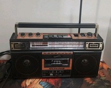 Supersonic SC-3201BT 4 Band Radio  Cassette Player Boombox, Bluetooth Speaker