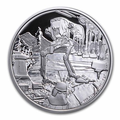 2022 Niue 1 oz Silver Star Wars AT-ST Walker (Box & COA) | eBay