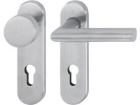 Hoppe 3306187 Kurzschildgarnitur Amsterdam E58/353K/1400Z Edelstahl F69 Pz Abger