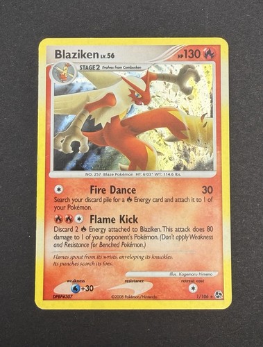 Blaziken 1/106 Great Encounters Holo Pokemon TCG MP