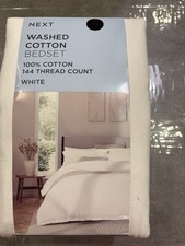 Next Washed Cotton Double Bedset 144 Thread Cotton, New