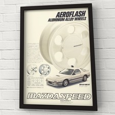Vintage ad MAZDASPORTS Wheel MAZDA SAVANNA RX-7 FC3S 80s AEROFLASH RX7 FC Rare