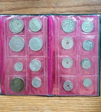 Drachmen/Lepta aus Griechenland, Antiker Satz von 16 M&uuml;nzen aus 1882-1960