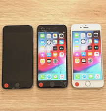 Lot de 3 téléphones Apple iPhone 6 - Défaillants, non fonctionnels - Pour pièces