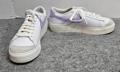 Nike Blazer Low Platform ''White/Sail/Lilac Bloom'' sneakers Women size 8 NWOB