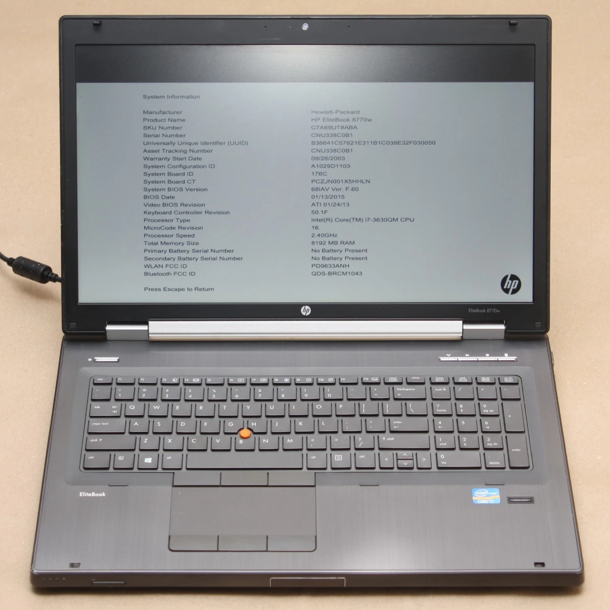 HP Elitebook 8770W PC Laptops & Netbooks for Sale | Shop New