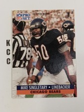 1991 NFL Pro Set Chicago Bears #458 Mike Singletary