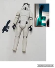 EX+ Vintage 1977 Stormtrooper GREEN Blaster Early Bird Figure 2 Line Hong Kong