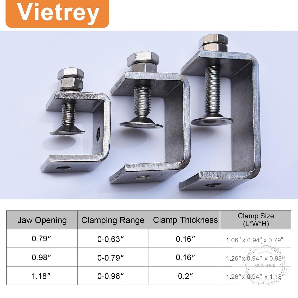 size of lip needed for c-clamp Wilton 20301 Columbian Economy Drop Forged 0 please make sure that you are getting the right size and have the ends figured out correctly 3.5" OD Flared Turbo Connector