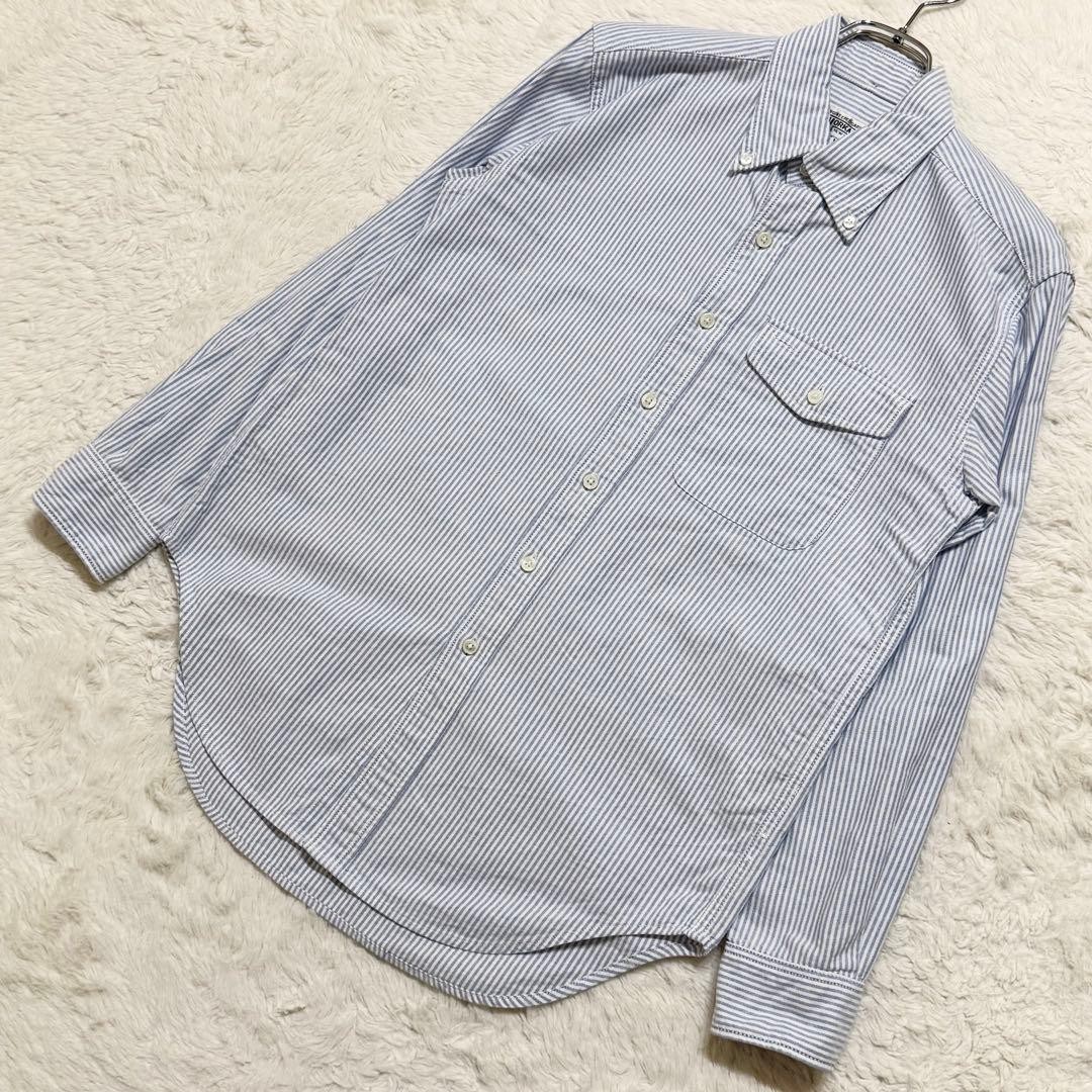 Engineered Garments WORKADAY Blue Button-Down Oxf… - image 2