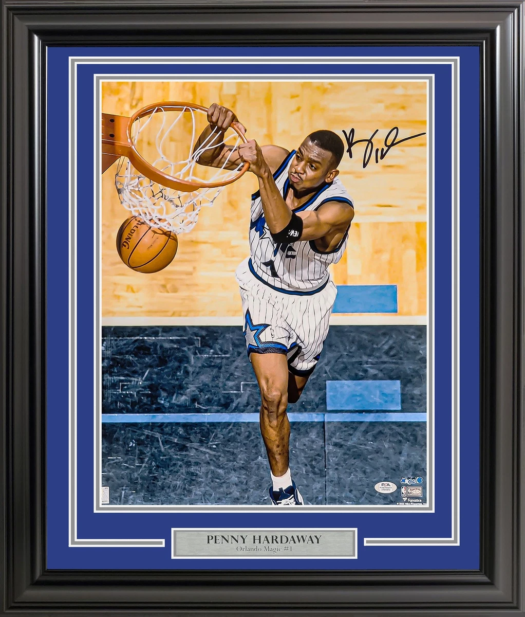 Maillot signé Penny Hardaway Anfernee Orlando Magic Mitchell