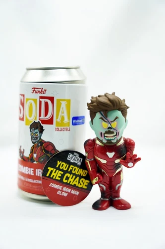 Funko Soda Marvel What If? Zombie Iron Man Glow In The Dark Chase Vinyl Figurine