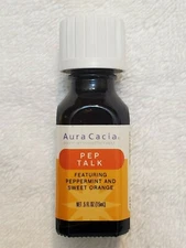 Aura Cacia Essential Oil Pep Talk 0.5 fl oz (15 mL) Peppermint Sweet Orange 