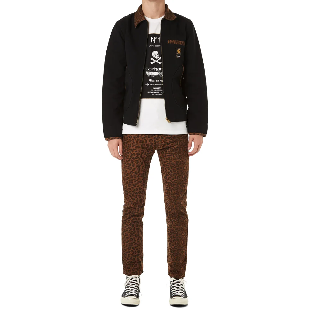 CARHARTT×NEIGHBORHOOD STRABLER JACKET S NEIGHBORHOOD x Carhartt WIP Strabler Jacket BLACK/BROWN LEOPARD L