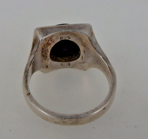 Design Damenring opalisierende Perle auf schwarzer Onyx Scheibe Silber (107341) - Picture 5 of 6