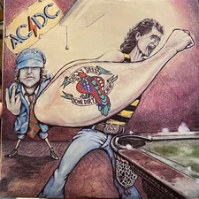 AC/DC - Dirty Deeds Done Dirt Cheap - 1977 Australian LP - ALBERT - VG+ Blue