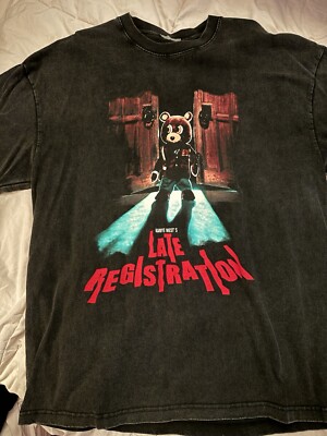 ミュージシャン KANYE LATE REGISTRATION TOUR TEE Vintage Kanye West Late Registration tour shirt size L on Anvil