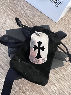 Chrome heart Dog Tag | eBay
