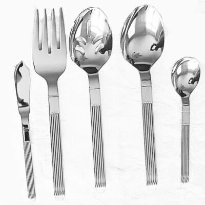 CLASSICO by TOWLE / SUPREME 5 Piece Hostess Set 18/8 NEW made in Japan