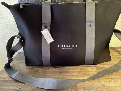 COACH FRAGRANCE MEN'S WEEKENDER, TRAVEL , SPORT , GYM BAG BLACK