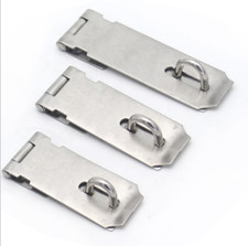3/4/5 inch Padlock Clasp Stainless Steel Gate Hasp Staple Anti Theft Door Lock