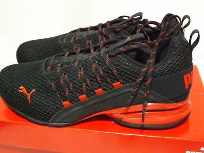 PUMA MEN'S SOFT FOAM OPTIMAL COMFORT SIZE 12 SHOES RED & BLACK BRAND NEW