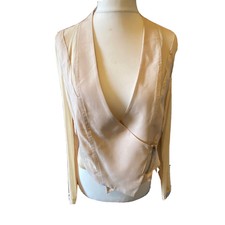 Label Lab Womens Beige Jacket Size Uk 16