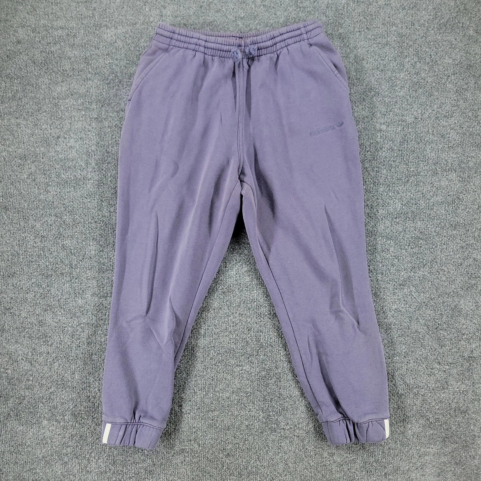 Pantaloni Adidas Donna Viola Media Jogger Logo Trifoglio Tasca Conico 28x22