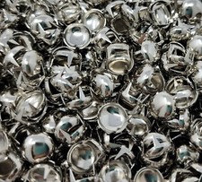100 pcs Silver Tone Metal 9mm Round Nailheads Raised Domed Rivets Studs Crafts