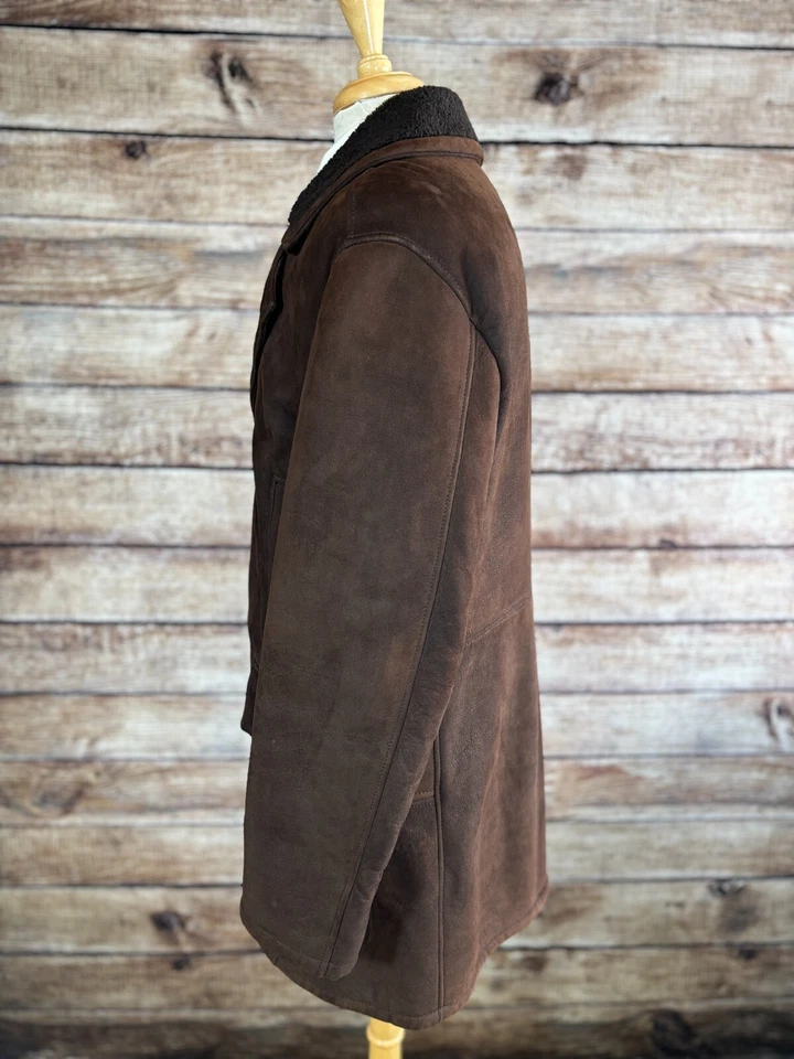 Z Zegna 皮革毛皮大衣,尺寸 L — 第 3/4 张图片