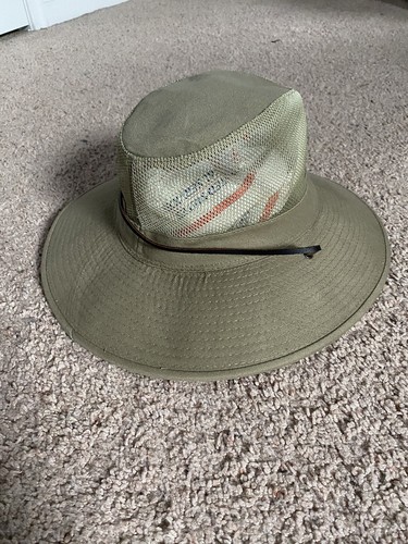 DPC Outdoors Solarweave Size M Treated Cotton Hat Dorfman Pacific Co. Vented Tan - Picture 2 of 6