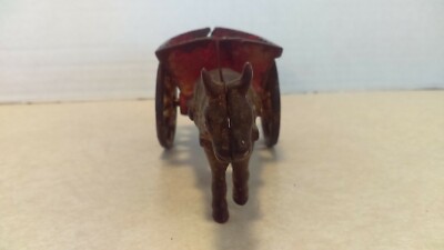 Ancien Jouet En Fonte De 1906 : Chariot Fermier Tiré Par Des Bœufs, Marque Arcade / Kenton / Hubley ?