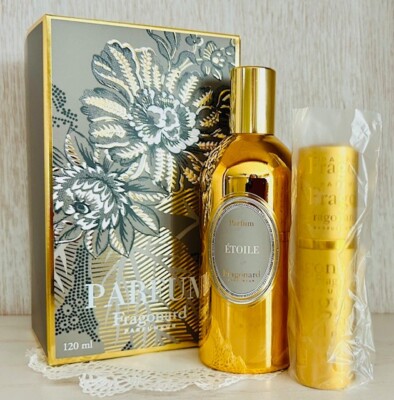 Authentic Fragonard Etoile Pure Perfume Parfum 120ml 4oz +Box &Travel Spray Case
