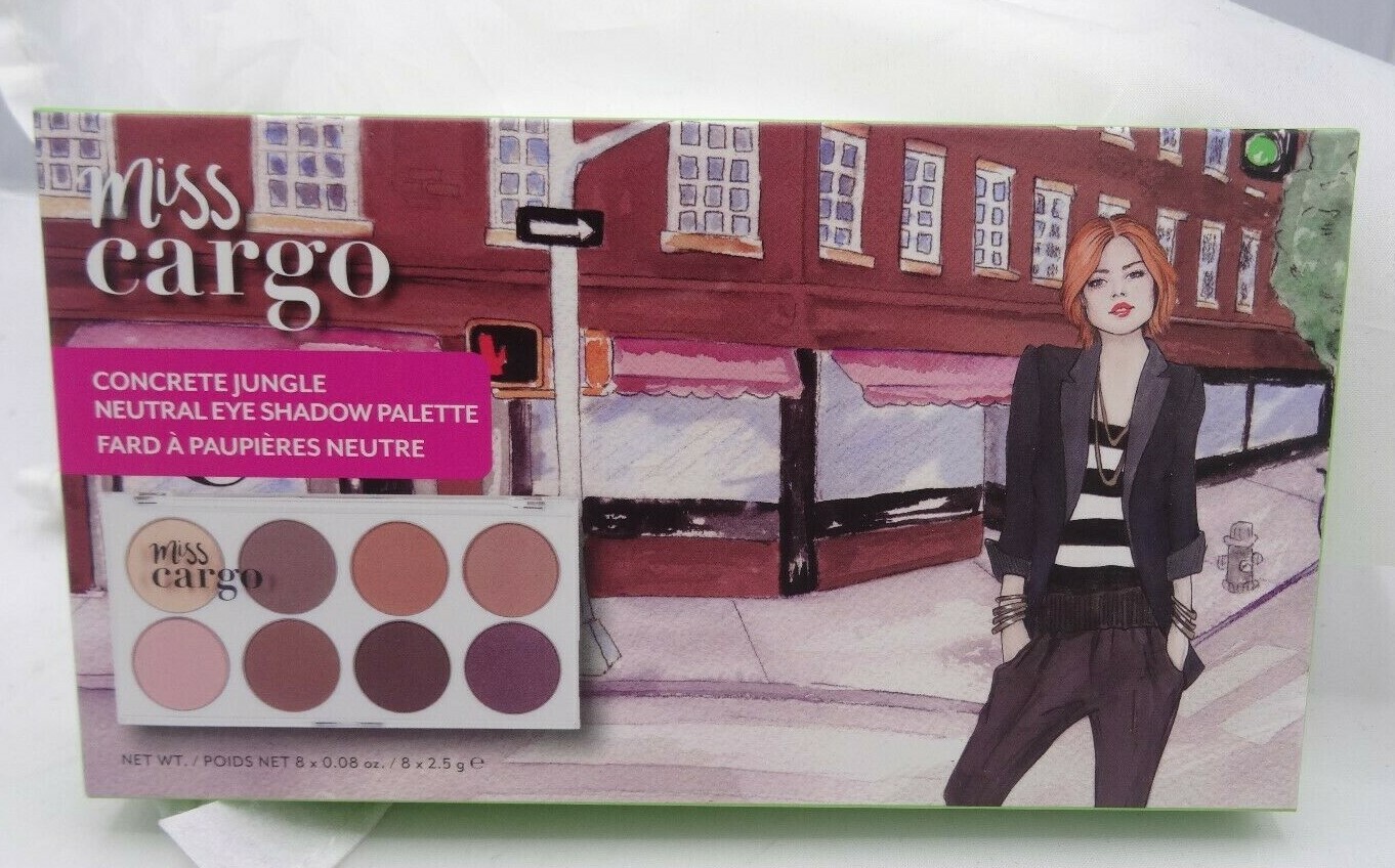 Палетка нейтральных теней для век Cargo Miss Cargo из бетона джунгли, новинка в коробке