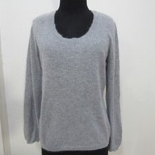SCRIBA Women Angora Blend Crew Neck Jumper Chest 38/40 UK 10/12 REF (Y01244)