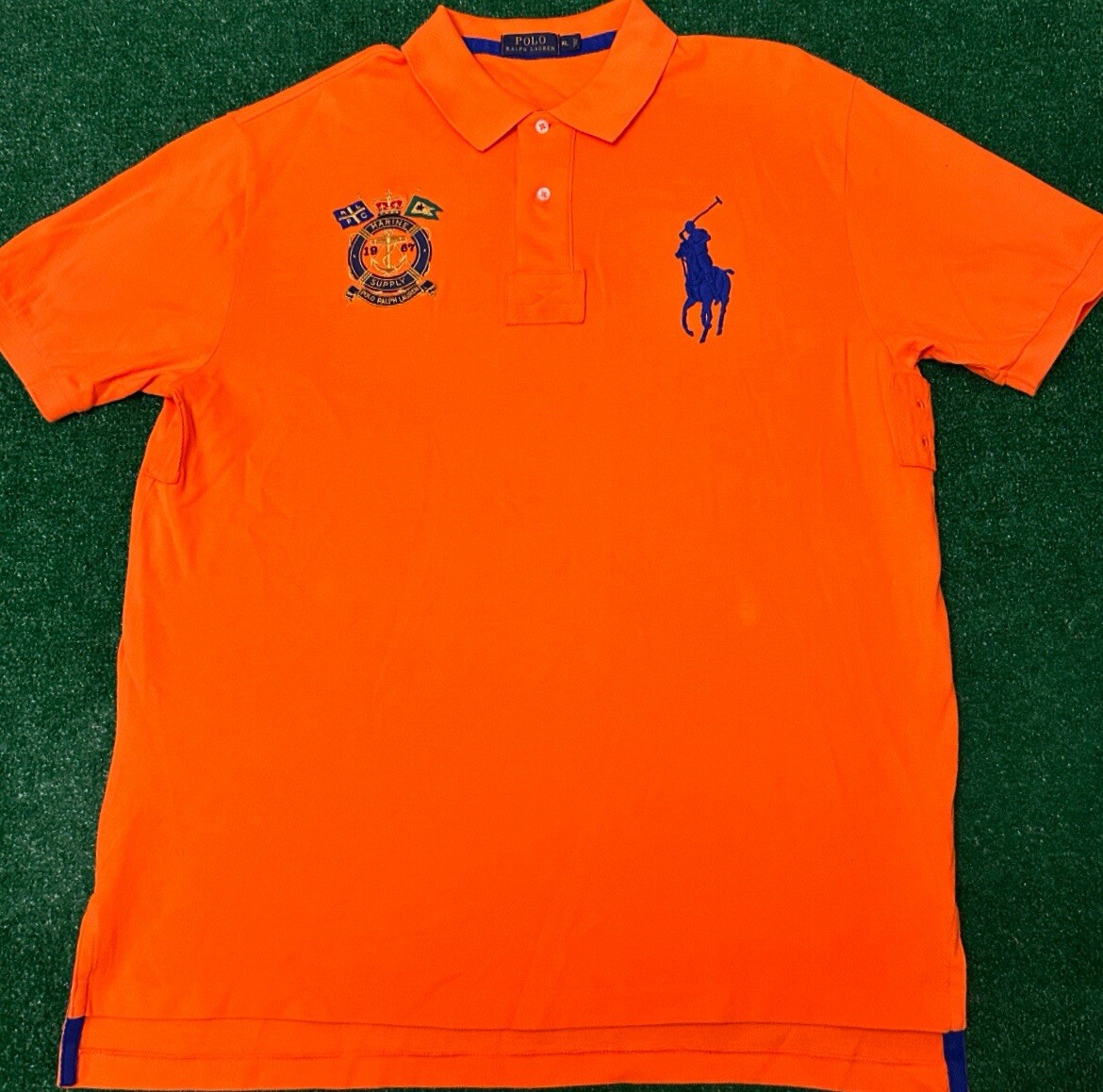 Polo Ralph Lauren Big Pony Marine Supply Sailing Crest Collared
