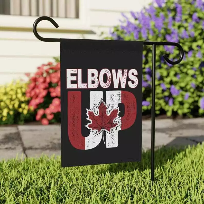 Canada True North Strong And Free Elbows Up House Garden Flag