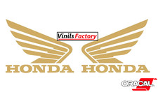 2pz. Grafiche compatibili con Moto/Scooter Honda 13x10cm Oro metallizzato