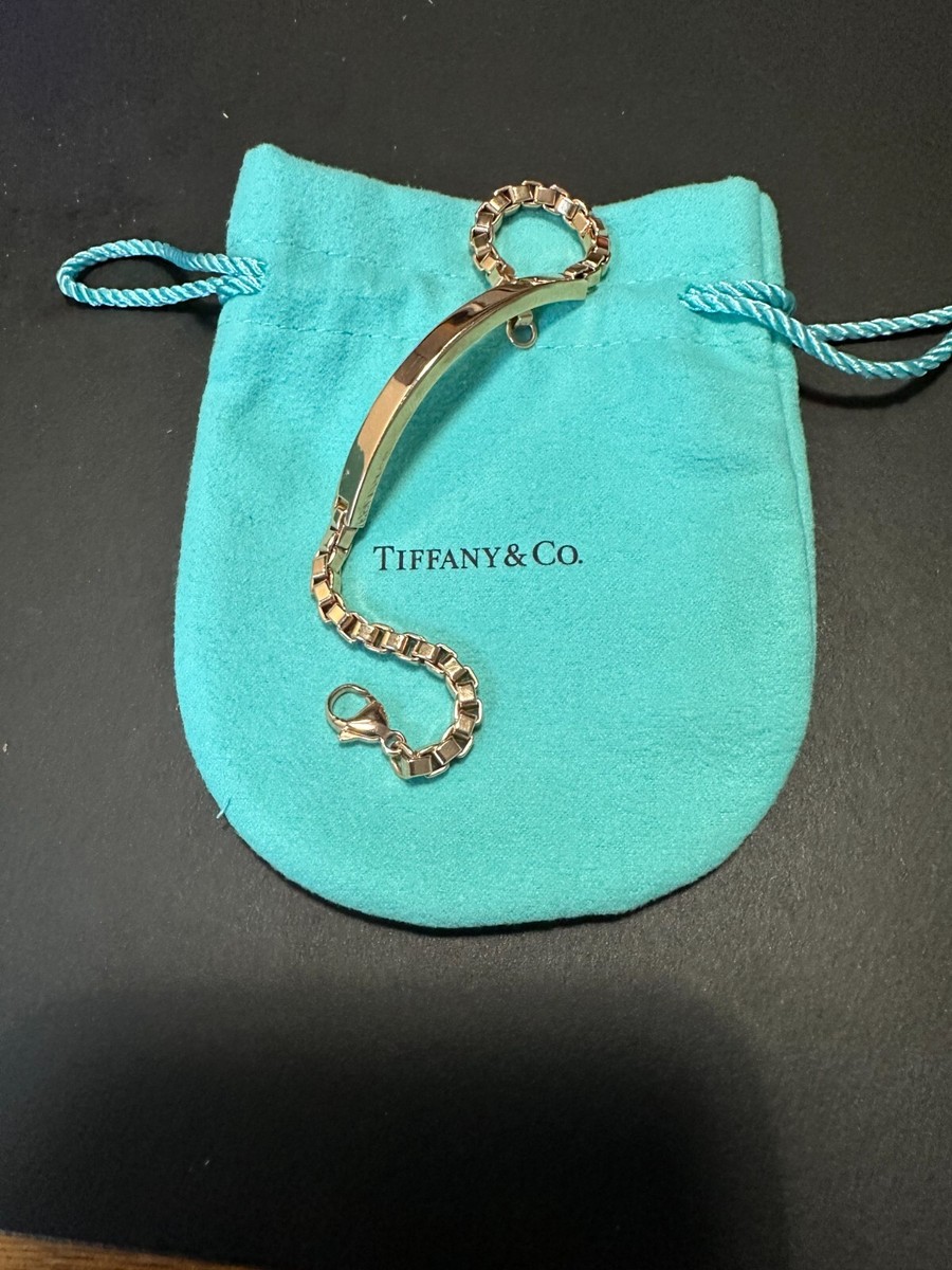 TIFFANY 18K Rose Gold Venetian Link ID Bracelet | eBay