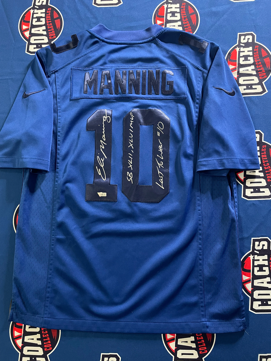 Eli Manning Autographed RARE NY Giants Alternate Nike Jersey with Multi  Inscr (F