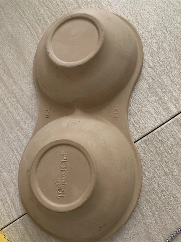New Pampered Chef Double Egg Cooker/Pot Pie Stoneware # 5131 New Pampered Chef Double Egg Cooker/Pot Pie Stoneware # 5131