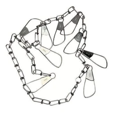 Eagle Claw Invincible Chain Stringer 46 In 9 Snap Silver 1 Piece 04300-005