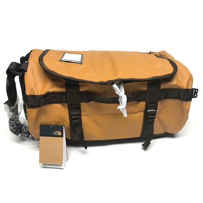 The North Face - Base Camp Duffel SMALL bag backpack -Timber Tan/Demitasse Brown