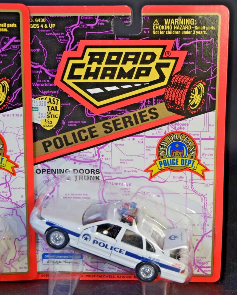 (2) Road Champs Departamento de Policía Serie Nueva Orleans #6430 y Branson #43104 Foto 3 de 4