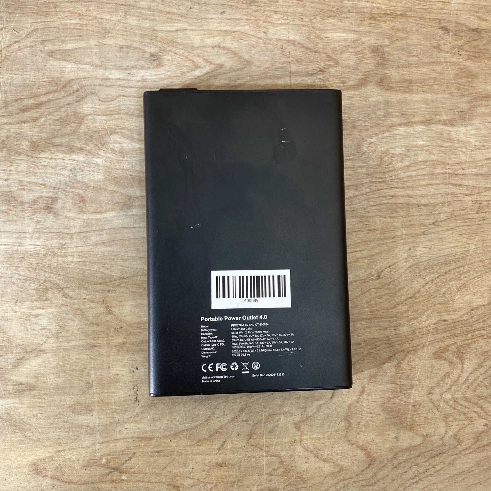 ChargeTech Portable Outlet PPO27K-4.0 - Thumbnail 5