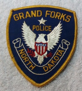 Vintage Grand Forks North Dakota Police Department Shoulder Patch ND