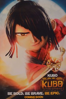 Der tapfere Samurai KUBO AND THE TWO STRINGS US Movie Poster rolled