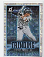 GLEYBER TORRES 2021 Panini Donruss Trending Vector #TR1 New York Yankees Card