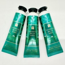 3/PCS BATH BODY WORKS VANILLA BEAN NOEL SHEA HAND CREAM 1 OZ TRAVEL SIZE