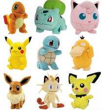 Pokemon Pikachu Bulbasaur Charmander Squirtle Plush doll 6" Stuff Animal Figure